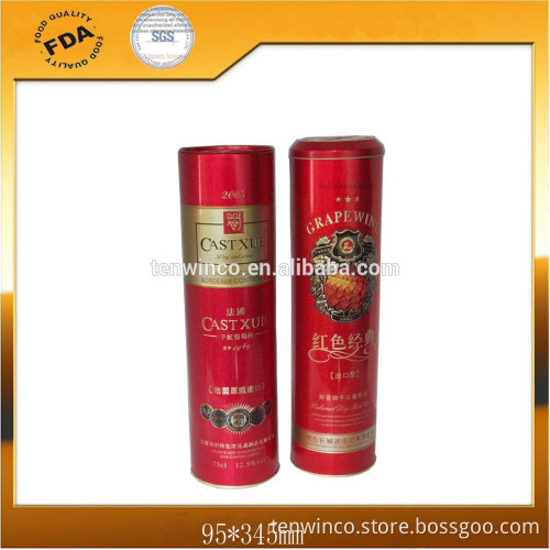 Round Wine Tin Packaging Can dia95mm